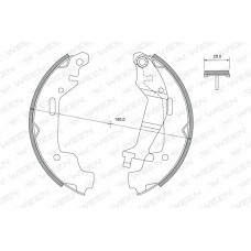 152-2353 WEEN Комплект тормозных колодок