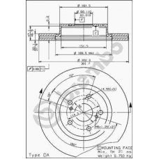 09.5531.10 BREMBO Тормозной диск