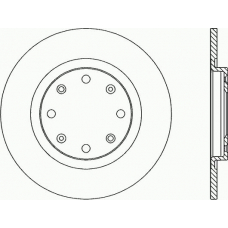 BDA1426.10 OPEN PARTS Тормозной диск