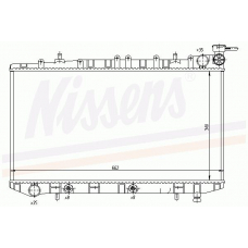 62970 NISSENS Радиатор, охлаждение двигателя