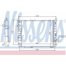 61674 NISSENS Радиатор, охлаждение двигателя