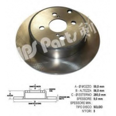 IBP-1215 IPS Parts Тормозной диск