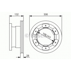 0 986 479 A35 BOSCH Тормозной диск