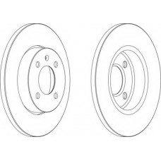DDF205C-1 FERODO Тормозной диск