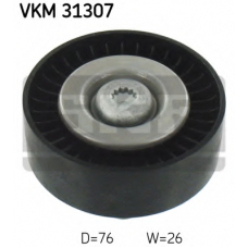 VKM 31307 SKF Паразитный / ведущий ролик, поликлиновой ремень