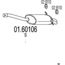 01.60106 MTS Глушитель выхлопных газов конечный