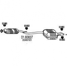 01.60837 MTS Глушитель выхлопных газов конечный