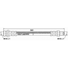 FBH6253 FIRST LINE Тормозной шланг