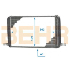 9200702 BEHR Heater core