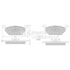 FB210538 FLENNOR Комплект тормозных колодок, дисковый тормоз