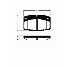 101.20 REMSA 101 20_=101 00=571833b=fdb173 !колодки дисковые п. opel omega a 1.8-2.3d 86-89/rekord 2.0/2.2 82-86