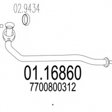 01.16860 MTS Труба выхлопного газа