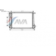 BW2126 AVA Радиатор, охлаждение двигателя