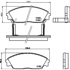 8DB 355 005-661 HELLA PAGID Комплект тормозных колодок, дисковый тормоз