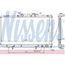 64665A NISSENS Радиатор, охлаждение двигателя