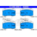 13.0460-4958.2 ATE Комплект тормозных колодок, дисковый тормоз