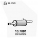 13.7001 ASSO Глушитель выхлопных газов конечный