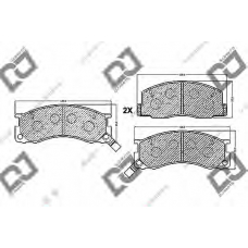 BP1144 DJ PARTS Комплект тормозных колодок, дисковый тормоз