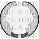 BBS6054 BORG & BECK Комплект тормозных колодок