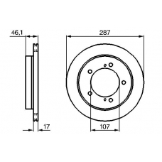 0 986 478 422 BOSCH Тормозной диск