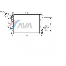 AI2139 AVA Радиатор, охлаждение двигателя