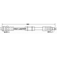 FBH6121 FIRST LINE Тормозной шланг