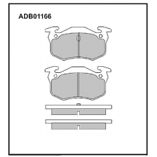 ADB01166 Allied Nippon Тормозные колодки