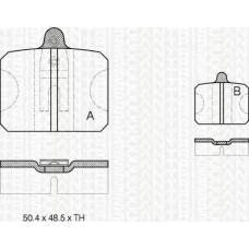 8110 67747 TRIDON Brake pads - front