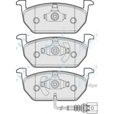 PAD2028 APEC Комплект тормозных колодок, дисковый тормоз