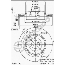 09.5035.30 BREMBO Тормозной диск