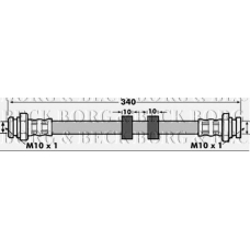 BBH7082 BORG & BECK Тормозной шланг