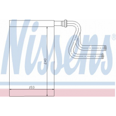 71745 NISSENS Теплообменник, отопление салона