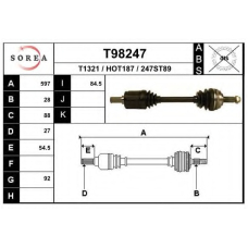 T98247 EAI Приводной вал