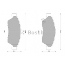 0 986 AB1 399 BOSCH Комплект тормозных колодок, дисковый тормоз