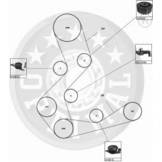 SK-1041 OPTIMAL Комплект ремня грм