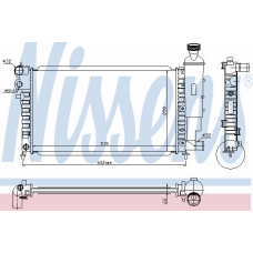 63736A NISSENS Радиатор, охлаждение двигателя