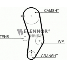 4334V FLENNOR Ремень ГРМ