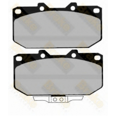 PA1230 BRAKE ENGINEERING Комплект тормозных колодок, дисковый тормоз