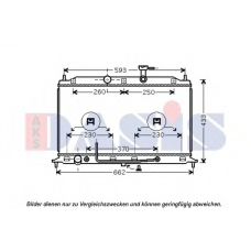 510138N AKS DASIS Радиатор, охлаждение двигателя