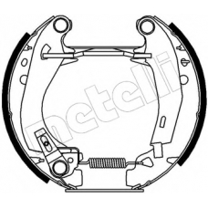 51-0011 METELLI Комплект тормозных колодок