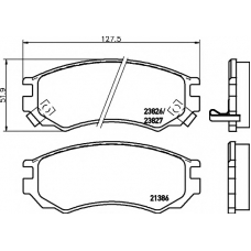 8DB 355 017-061 HELLA PAGID Комплект тормозных колодок, дисковый тормоз