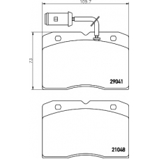 8DB 355 005-481 HELLA PAGID Комплект тормозных колодок, дисковый тормоз