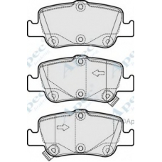 PAD1674 APEC Комплект тормозных колодок, дисковый тормоз