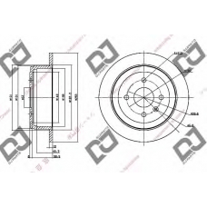 BD1086 DJ PARTS Тормозной диск