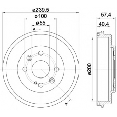 MBD359 MINTEX Тормозной барабан