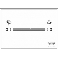 19018719 CORTECO Тормозной шланг
