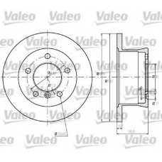 187045 VALEO Тормозной диск