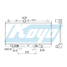 PA060400 KOYO P-tank corrugate-fin ass'y