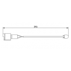 1 987 474 951 BOSCH Сигнализатор, износ тормозных колодок