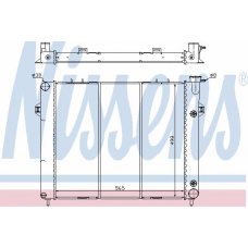 60990 NISSENS Радиатор, охлаждение двигателя